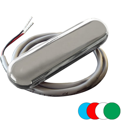 Shadow - Caster Courtesy Light with 2' Lead Wire, 316 SS Cover, RGB Multi-Color, 4-Pack — Quality Boat Parts