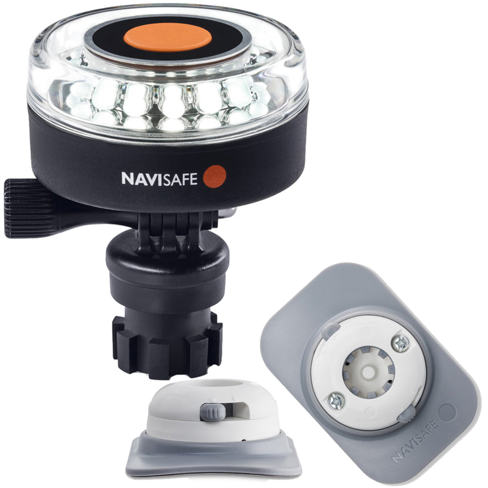 Navisafe - Navilight 360° - 2NM, White, w/Navimount Base & RIB Mount, White — Quality Boat Parts