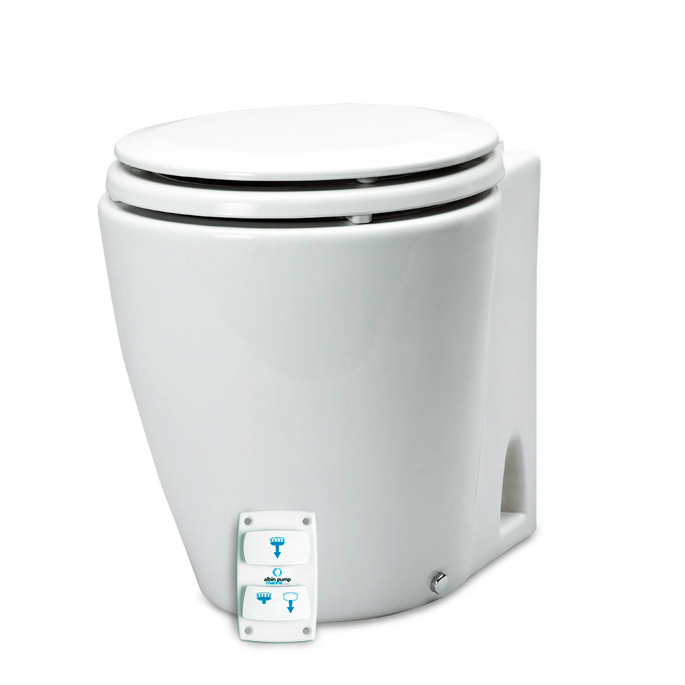 Albin - Marine Design Marine Toilet Silent Electric - 12V — Quality Boat Parts