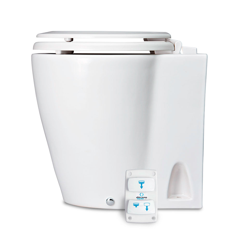 Albin - Marine Design Marine Toilet - Electric Silent, 24V — Quality Boat Parts