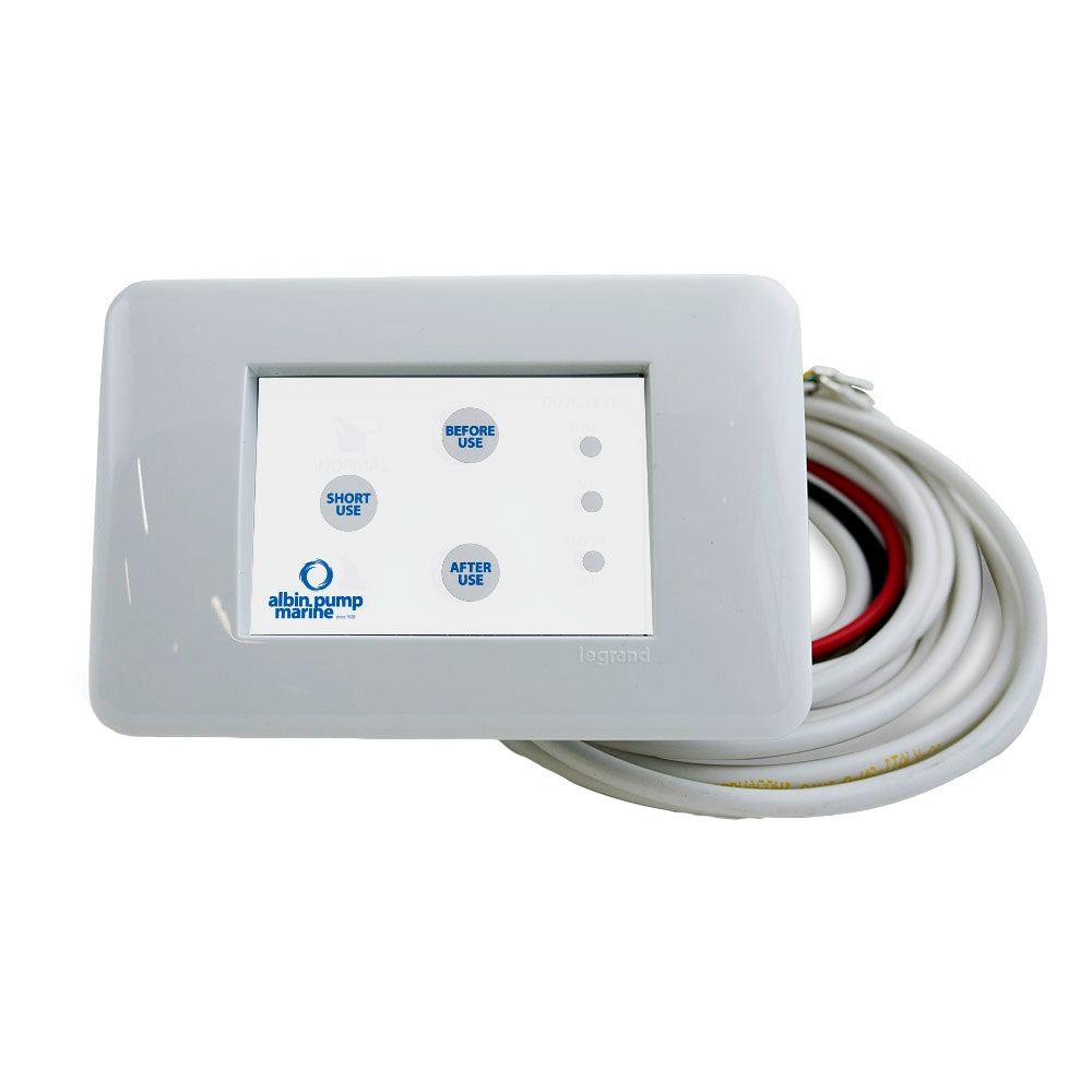 Albin - Marine Digital Control Panel - Silent Electric Toilets — Quality Boat Parts