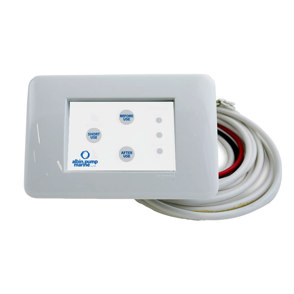 Albin - Marine Digital Control Panel - Silent Electric Toilets — Quality Boat Parts