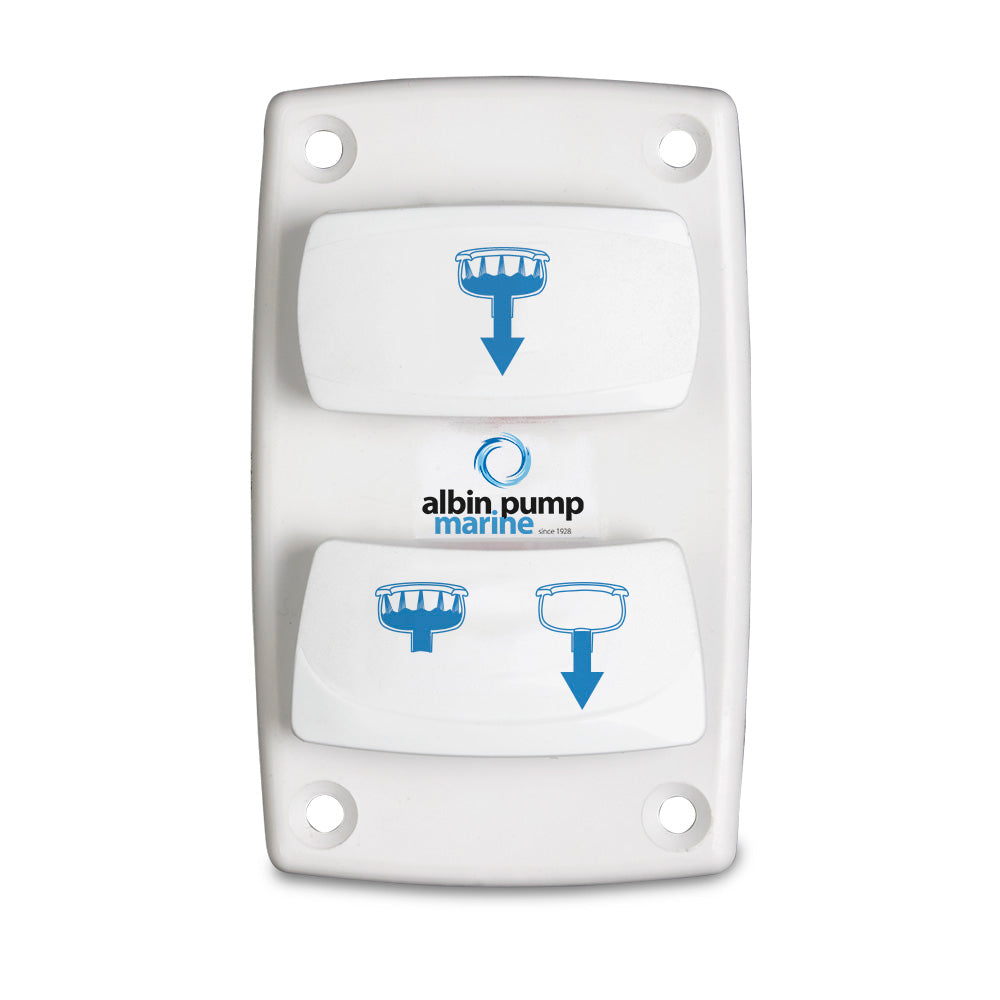 Albin - Marine Control Rocker Switch - Silent Electric Toilet — Quality Boat Parts
