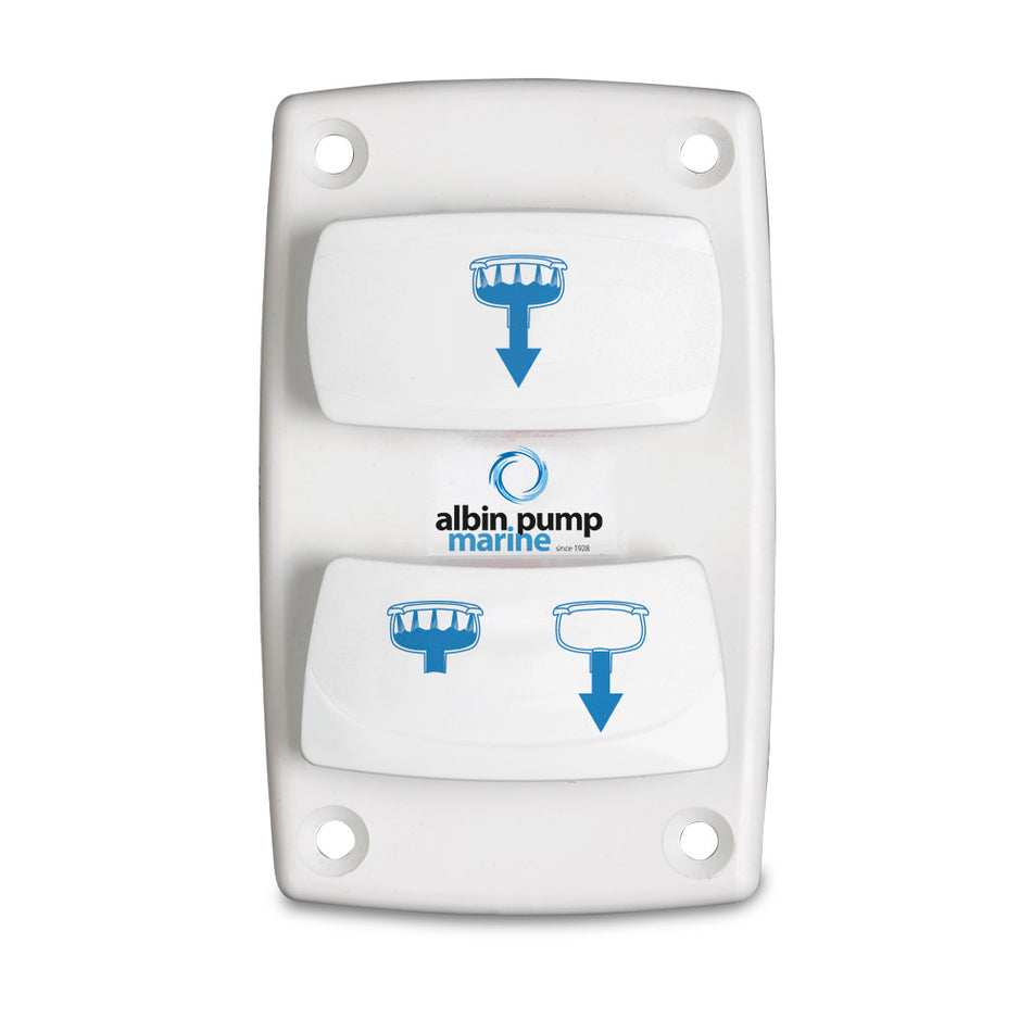 Albin - Marine Control Rocker Switch - Silent Electric Toilet — Quality Boat Parts
