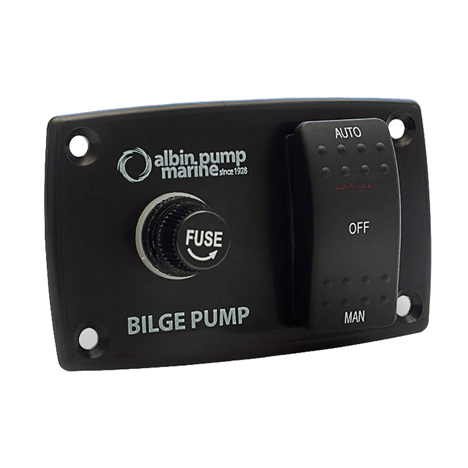 Albin - Bilge Pump Panel - 12/24V, 3-Way — Quality Boat Parts