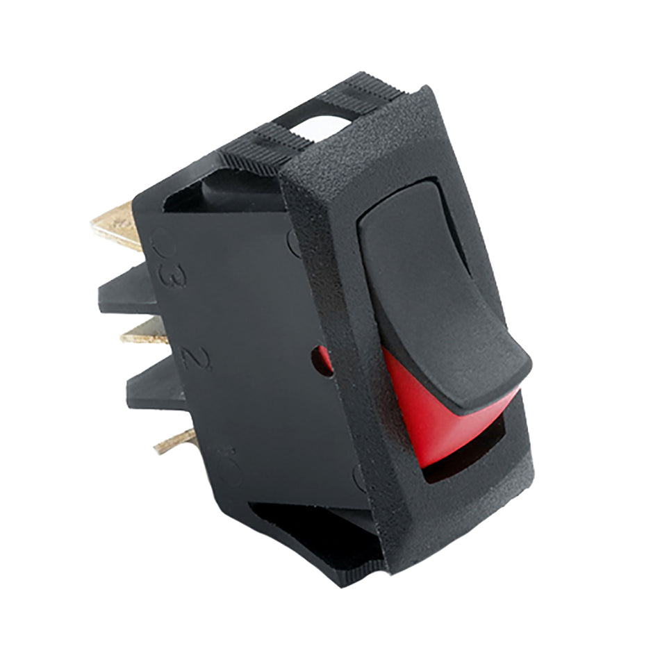 Cole Hersee - Narrow Body Curved Rocker Switch - SPST, On-Off, 3 Blade — Quality Boat Parts