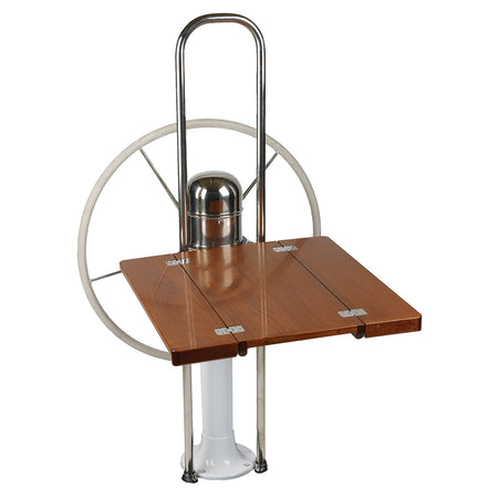 Edson Marine - Teak Fold Down Drop Leaf Table - 9-1/2" Guard 1", 1-1/8" — Quality Boat Parts