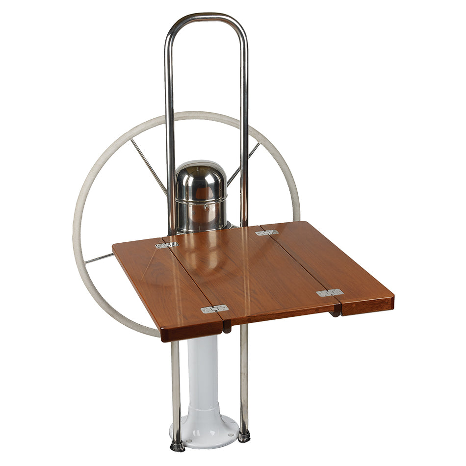 Edson Marine - Teak Fold Down Drop Leaf Table - 9-1/2" Guard 1", 1-1/8" — Quality Boat Parts