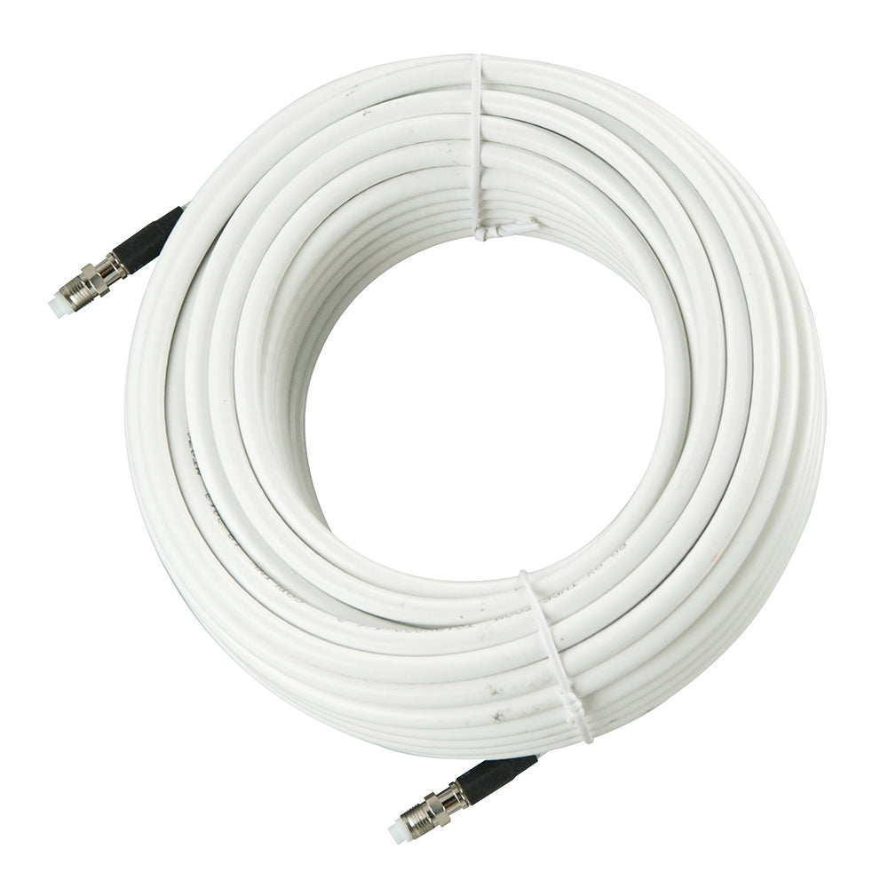 Glomex Marine Antennas - Coax Cable - For Glomeasy VHF Antennas, White — Quality Boat Parts