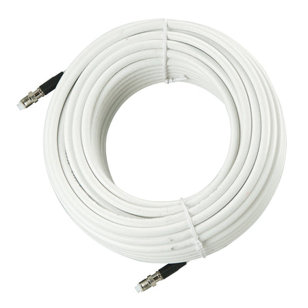 Glomex Marine Antennas - Coax Cable - For Glomeasy VHF Antennas, White — Quality Boat Parts