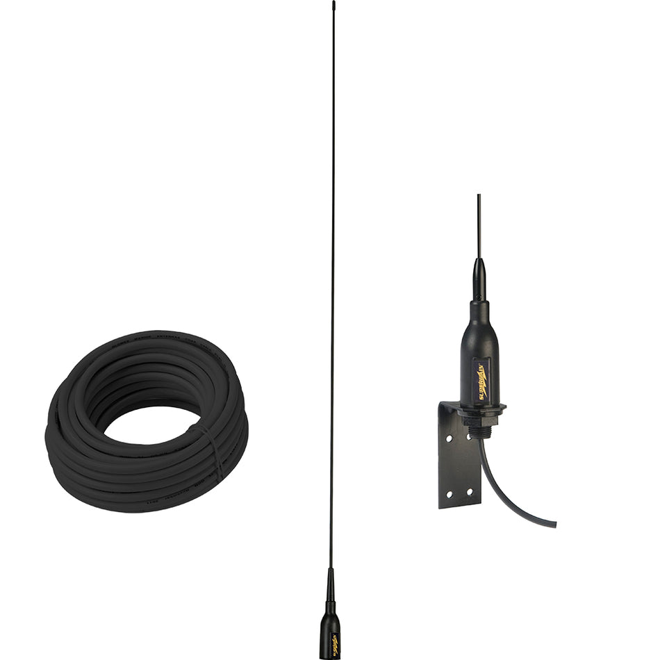 Glomex Marine Antennas - AIS Antenna - With Supplied "L" Bracket, 66' Coax Cable — Quality Boat Parts