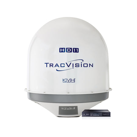 KVH - TracVision HD11 Satellite TV Antenna - With IP Control Unit, World LNB — Quality Boat Parts