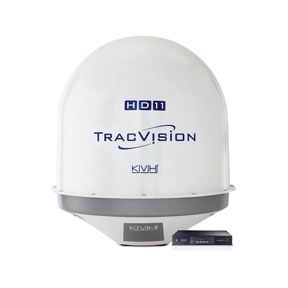KVH - TracVision HD11 Satellite TV Antenna - With IP Control Unit, World LNB — Quality Boat Parts