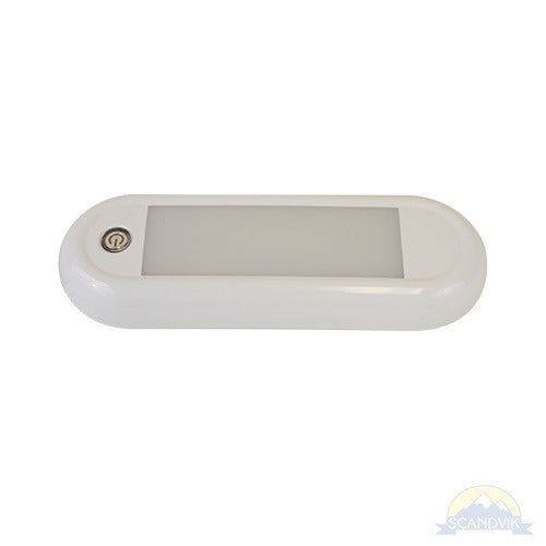 Scandvik - 7" Oval Dome Light - With Switch & Dimming, 12/24V — Quality Boat Parts