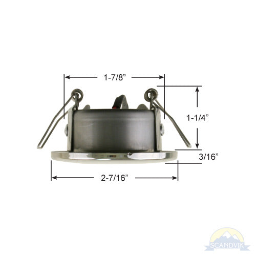 Scandvik - A2.5 4 Color Downlight - With SS Trim, 8-30V — Quality Boat Parts