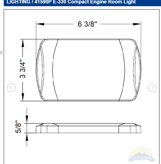Scandvik - Utility Light, Cool White, 10-30V — Quality Boat Parts
