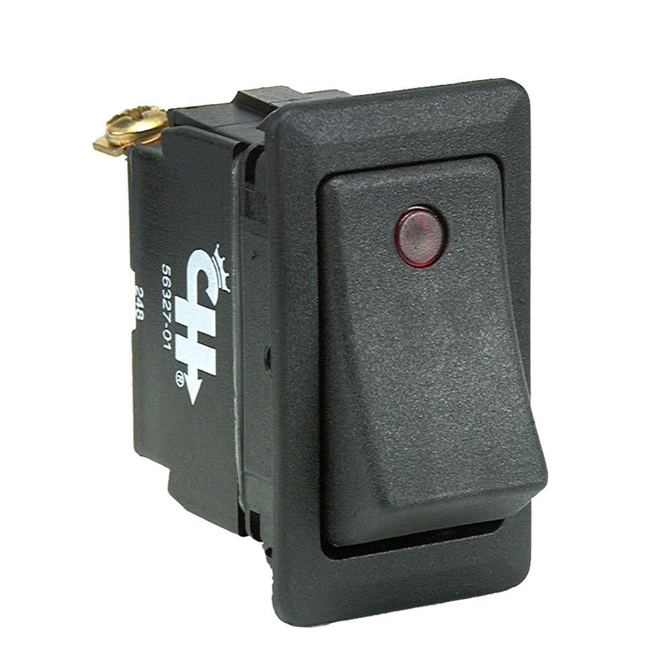 Cole Hersee - Sealed Rocker Switch - Small Round Pilot Lights, SPST On-Off — Quality Boat Parts