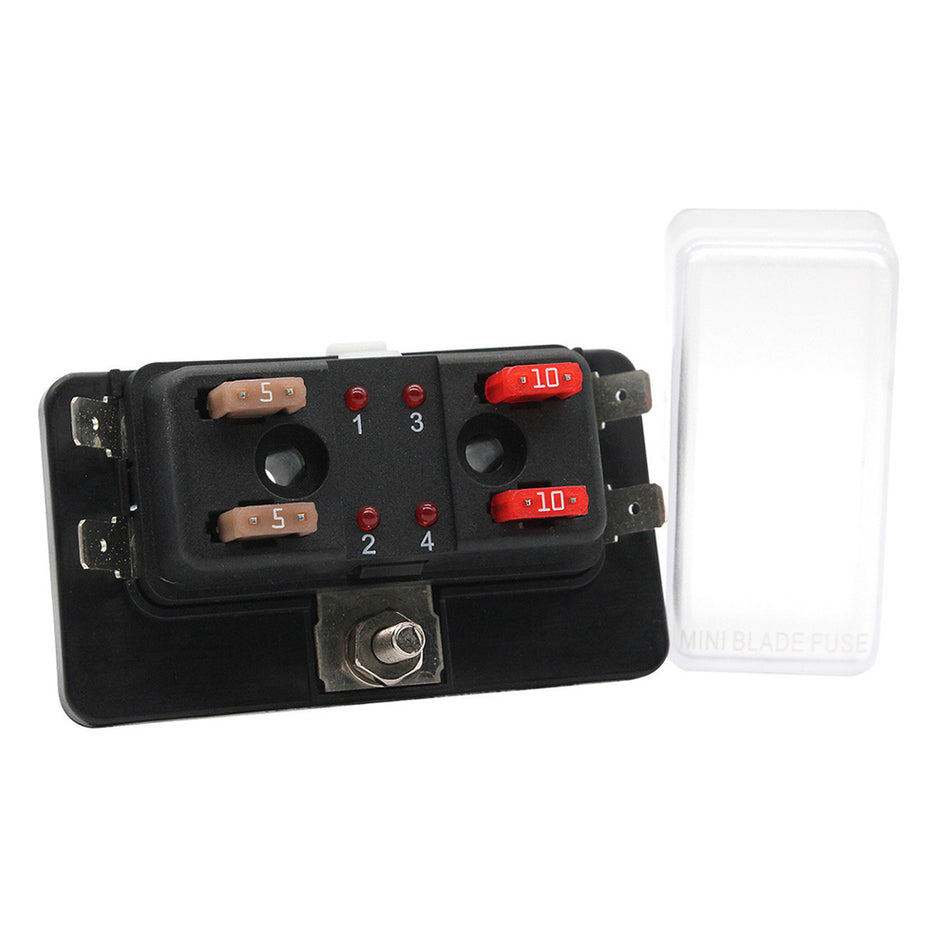 Cole Hersee - Standard MINI Series Fuse Block - LED Indicators — Quality Boat Parts