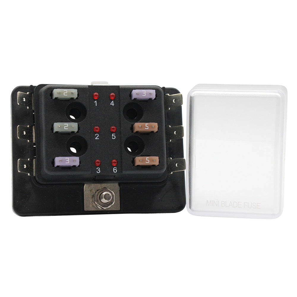 Cole Hersee - Standard MINI Series Fuse Block - LED Indicators — Quality Boat Parts