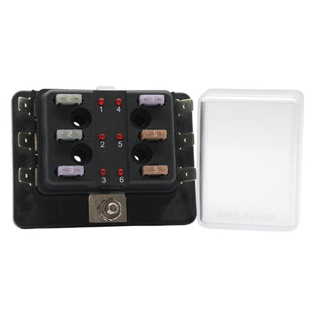 Cole Hersee - Standard MINI Series Fuse Block - LED Indicators — Quality Boat Parts
