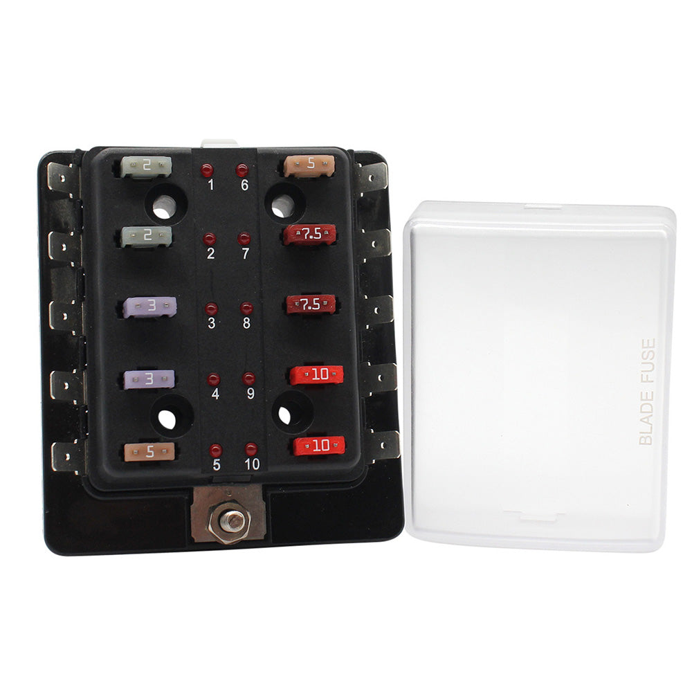 Cole Hersee - Standard MINI Series Fuse Block - LED Indicators — Quality Boat Parts
