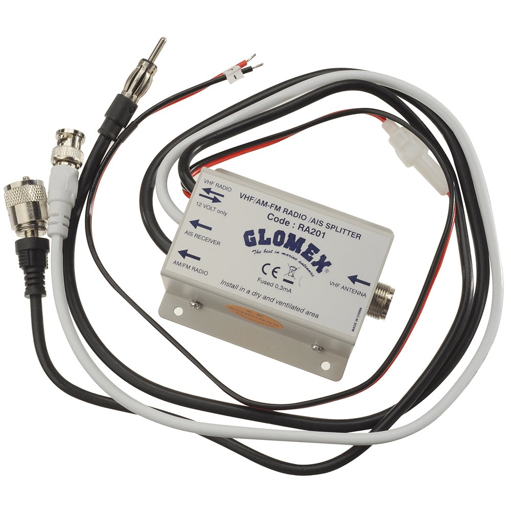 Glomex Marine Antennas - VHF/AIS/Radio Splitter - 12VDC — Quality Boat Parts