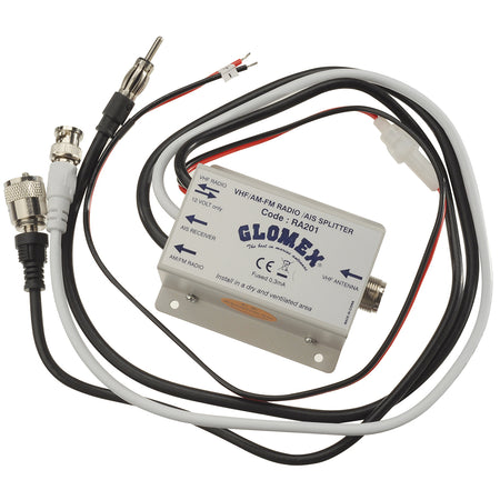 Glomex Marine Antennas - VHF/AIS/Radio Splitter - 12VDC — Quality Boat Parts