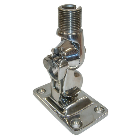 Glomex Marine Antennas - 4-Way Stainless Steel Ratchet Mount - With Locking Clip, Glomeasy — Quality Boat Parts