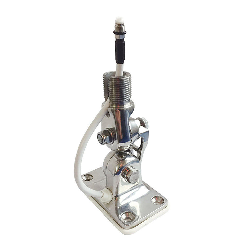 Glomex Marine Antennas - 4-Way Stainless Steel Ratchet Mount - With Locking Clip, Glomeasy — Quality Boat Parts