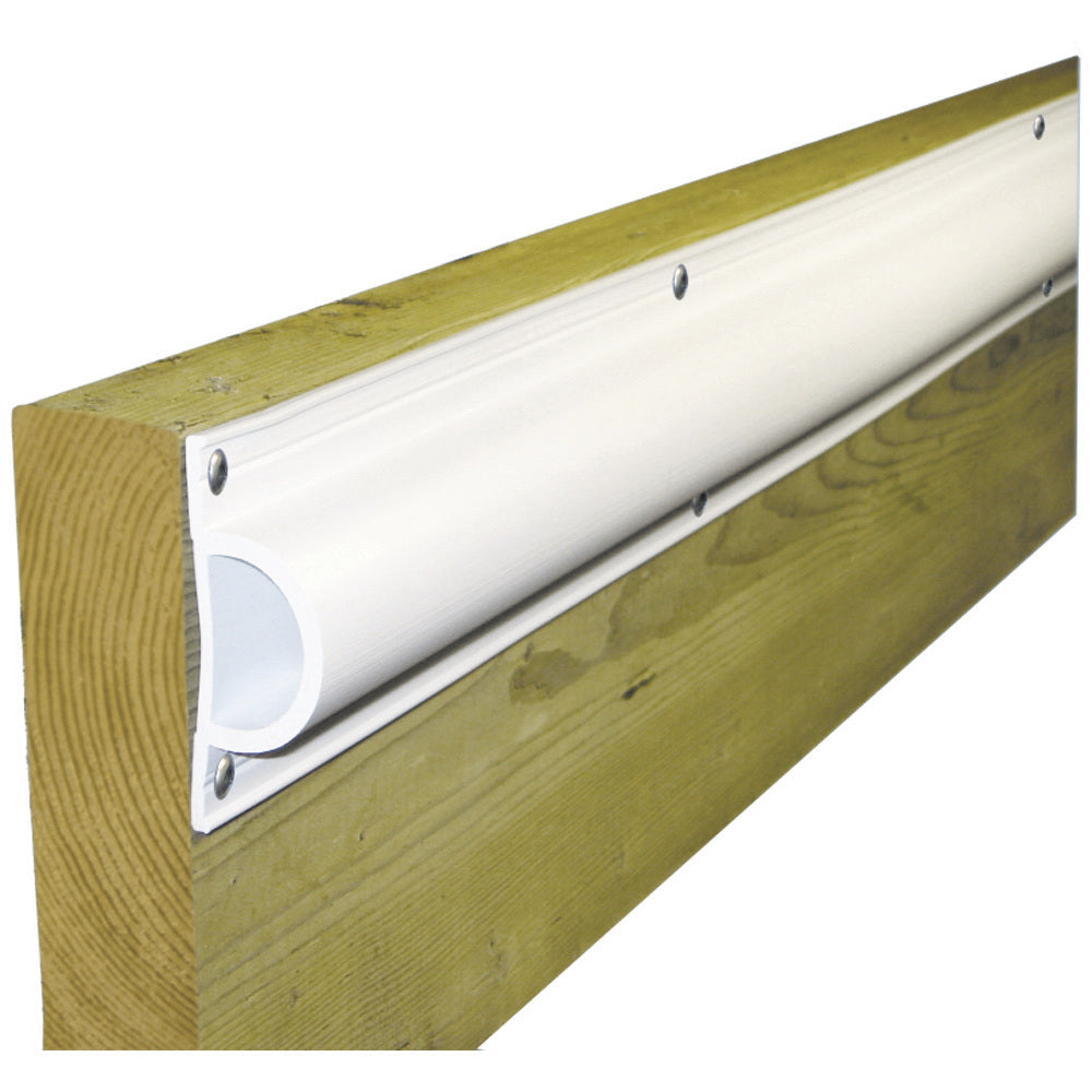 Dock Edge - Standard "D" PVC Profile 16ft Roll - White — Quality Boat Parts