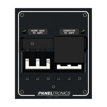 Paneltronics - Circuit Breaker Panel - Standard, 240VAC, Ship To Shore Selector — Quality Boat Parts