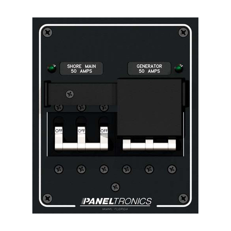 Paneltronics - Circuit Breaker Panel - Standard, 240VAC, Ship To Shore Selector — Quality Boat Parts