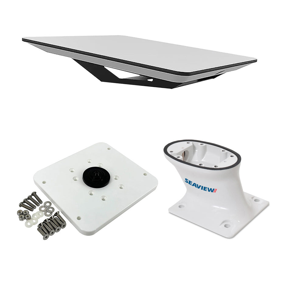 KVH - Starlink Flat Panel Kit - Seaview Pedestal Mount & ADASTLKA Starlink Top Plate — Quality Boat Parts