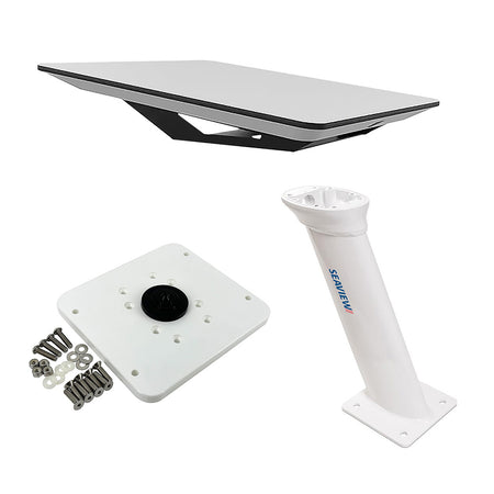 KVH - Starlink Flat Panel Kit - Seaview Pedestal Mount & ADASTLKA Starlink Top Plate — Quality Boat Parts