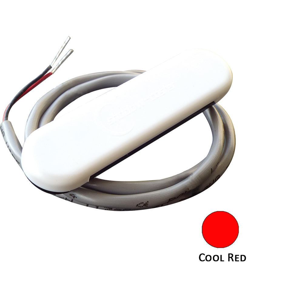 Shadow - Caster Courtesy Light with 2' Lead Wire, White ABS Cover, Cool Red, 4-Pack — Quality Boat Parts