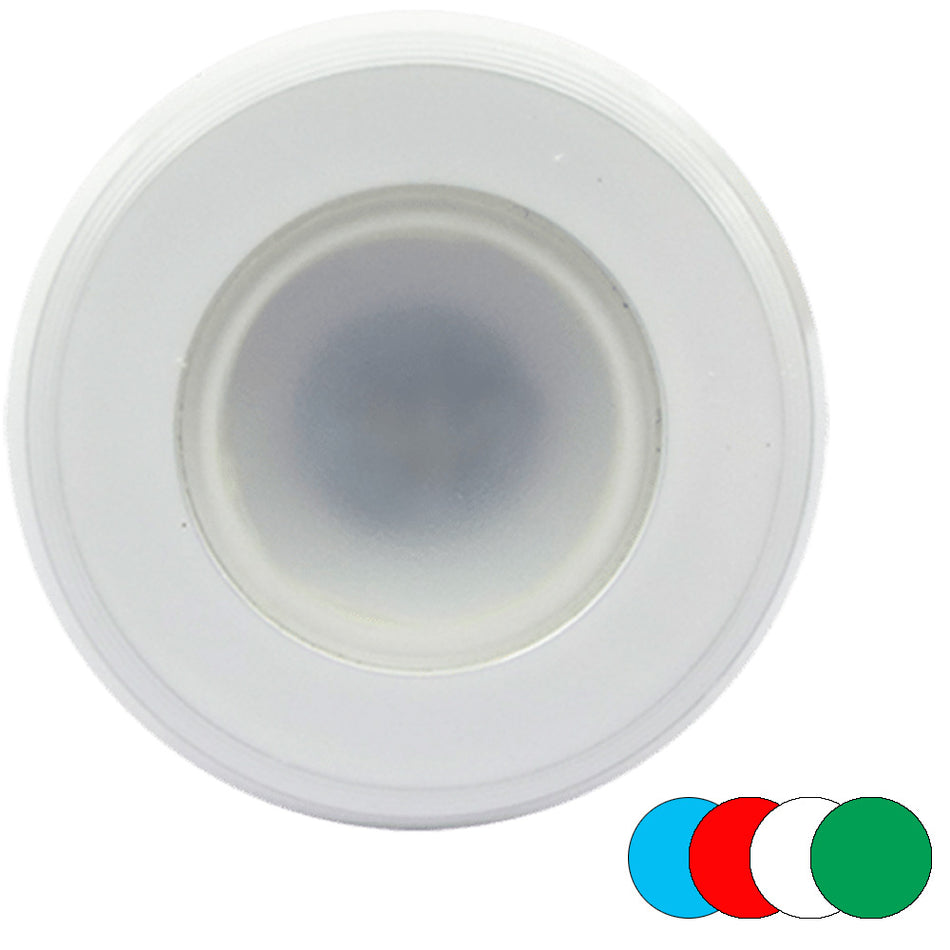 Shadow - Caster Full Color Dimmable Shadow Net Enabled White Powder Coat Finish Down Light — Quality Boat Parts
