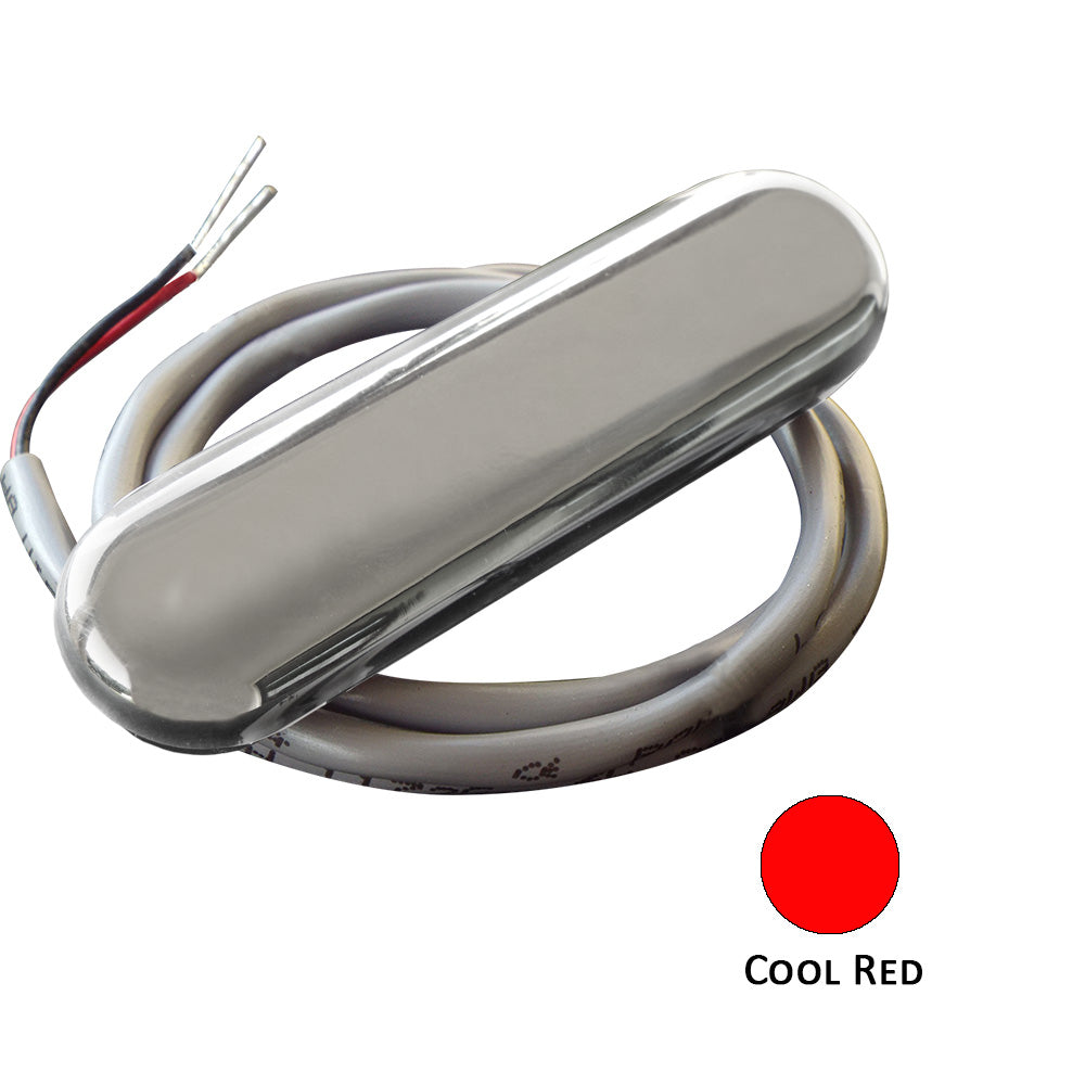 Shadow - Caster Courtesy Light with 2' Lead Wire, 316 SS Cover, Cool Red - 4-Pack — Quality Boat Parts