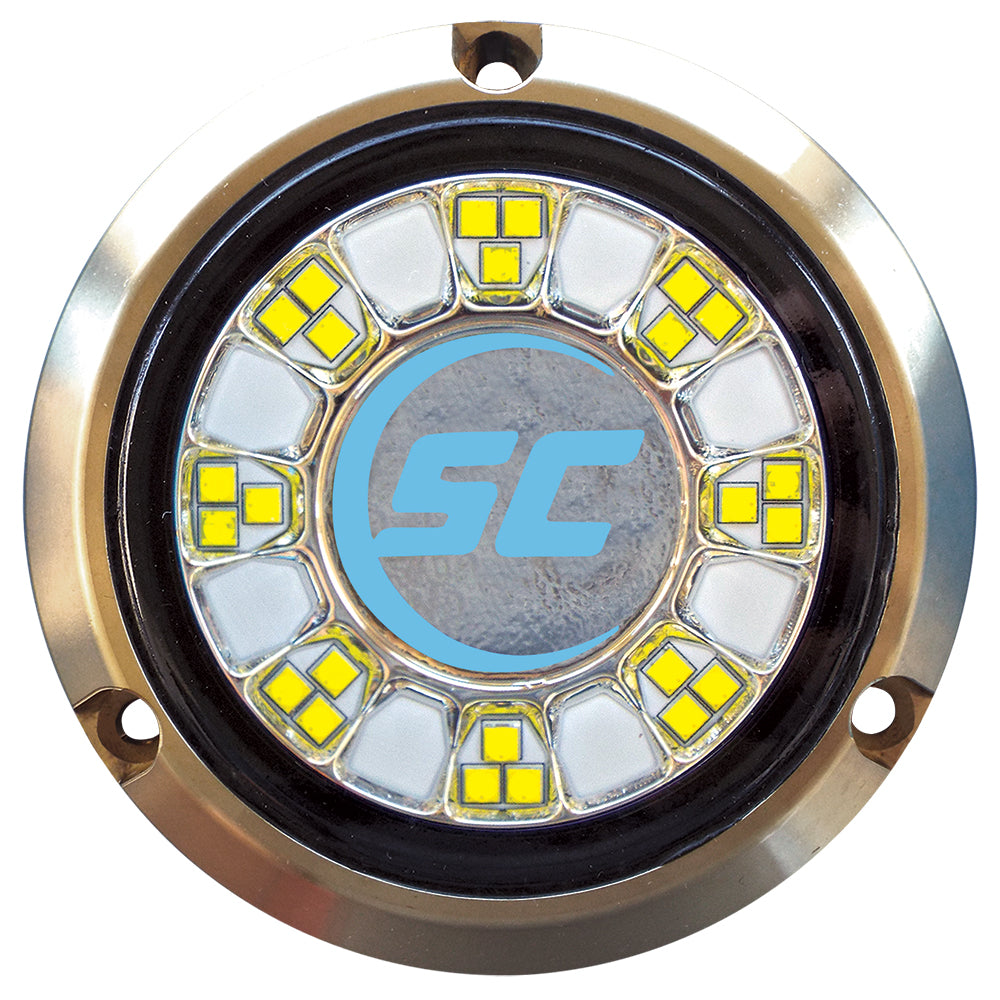 Shadow-Caster - SCR-24 Underwater Light - 24 LEDs, Bronze, Bimini Blue — Quality Boat Parts