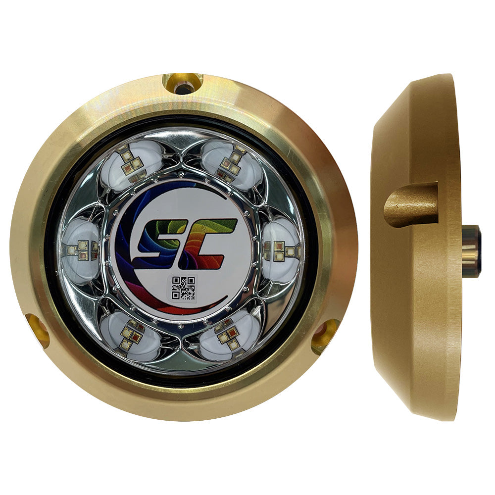 Shadow-Caster - SC3 Series CC Underwater Light - Full Color, Bronze, Surface Mount, 3000Lm — Quality Boat Parts