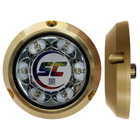 Shadow-Caster - SC3 Series CC Underwater Light - Full Color, Bronze, Surface Mount, 3000Lm — Quality Boat Parts