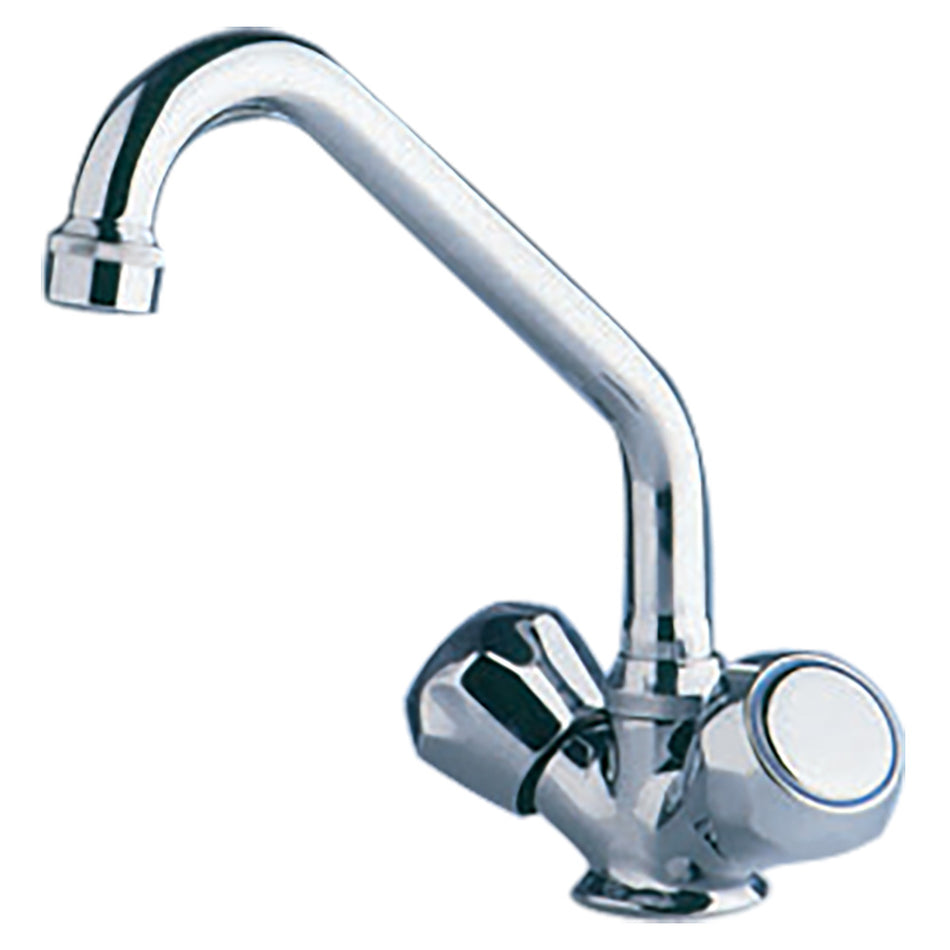 Scandvik - Galley Mixer - Chrome, With Swivel Spout — Quality Boat Parts