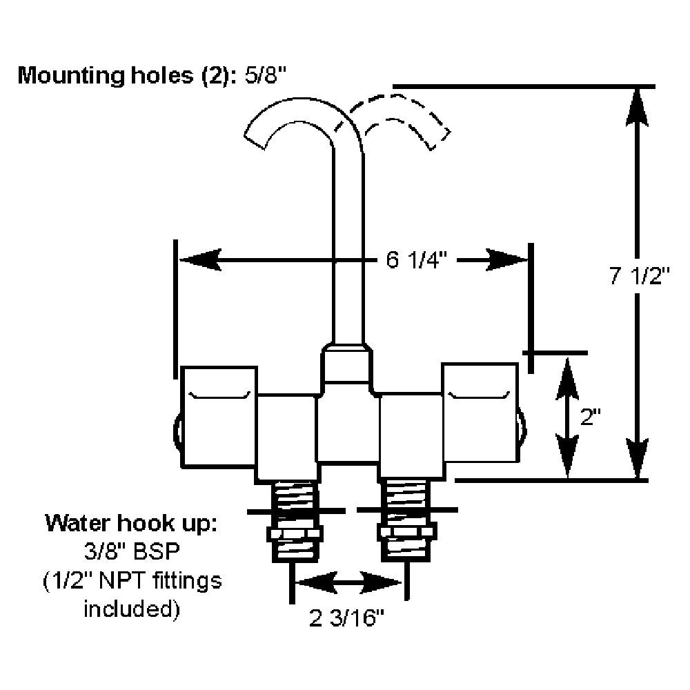 Scandvik - Chrome Folding Spout Mixer — Quality Boat Parts