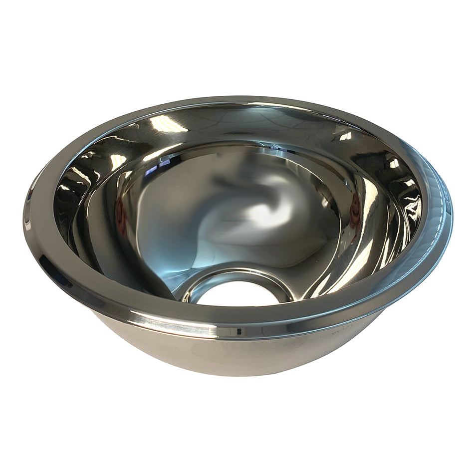 Scandvik - Sink Basin - 9" x 4", Mirror Finish, Stainless Steel — Quality Boat Parts