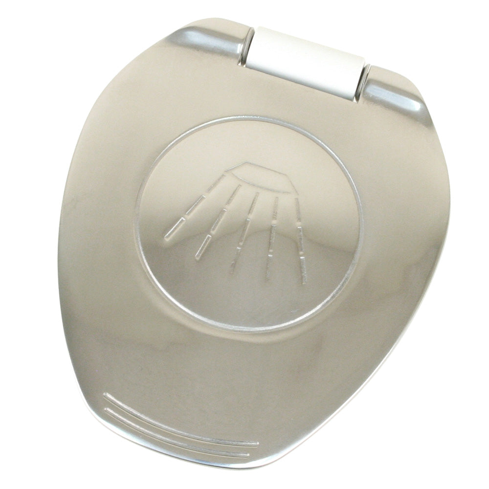 Scandvik - Recessed Transom Shower - Vertical/Horizontal Mount, 6' Hose, White, Stainless Steel — Quality Boat Parts