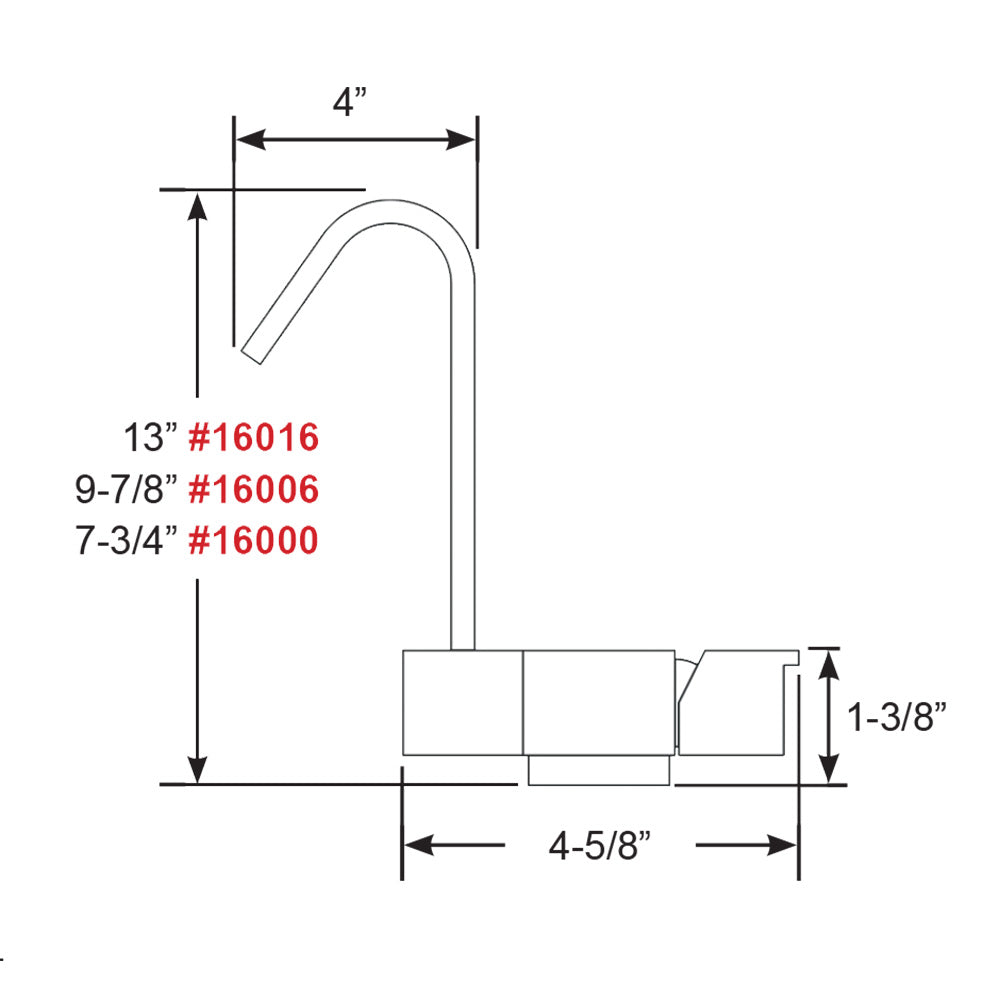 Scandvik - Geometric Style Fold Down Mixer - 7.75" Height — Quality Boat Parts