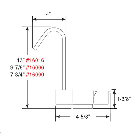 Scandvik - Geometric Style Fold Down Mixer - 7.75" Height — Quality Boat Parts