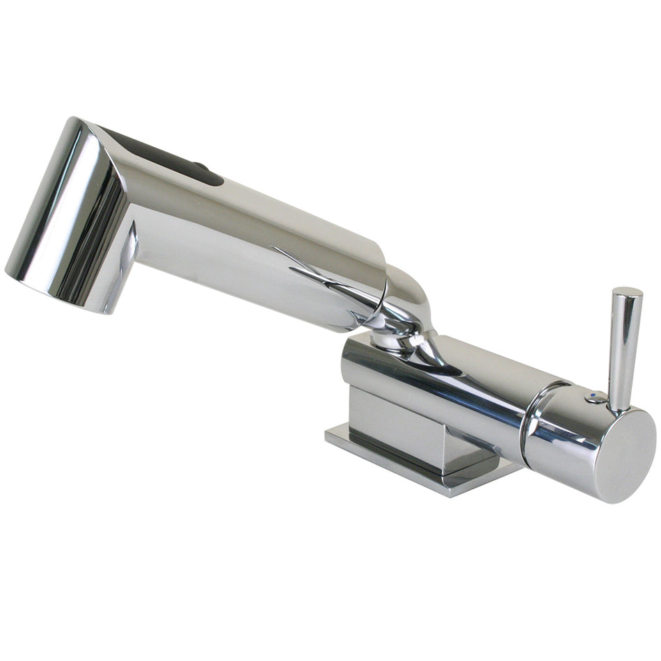 Scandvik - Minimalistic Compact Single Level Mixer - Faucet & Shower Combo, Chrome — Quality Boat Parts