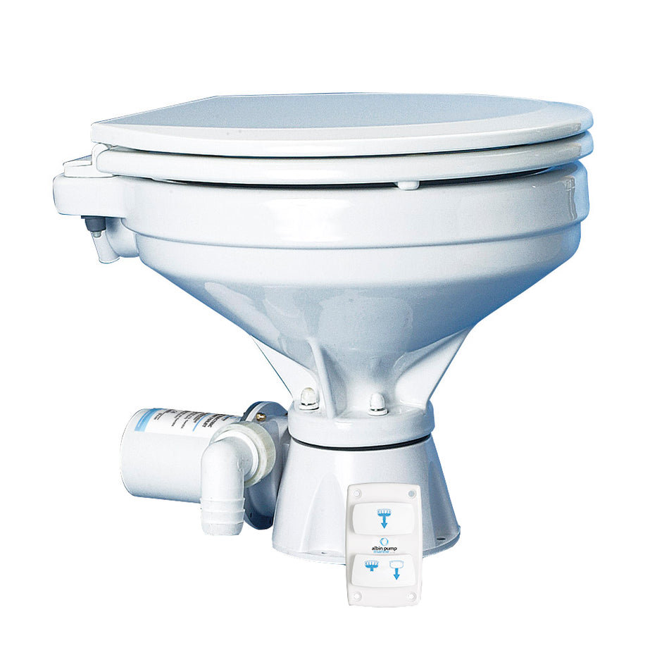 Albin - Marine Toilet Silent Electric Comfort — Quality Boat Parts