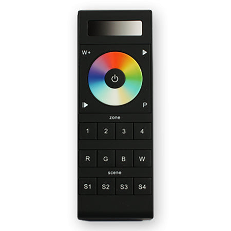 Lunasea - RGBW Handheld 4-Zone Controller - Color Wheel, 4 Memories, Batteries & Holder — Quality Boat Parts