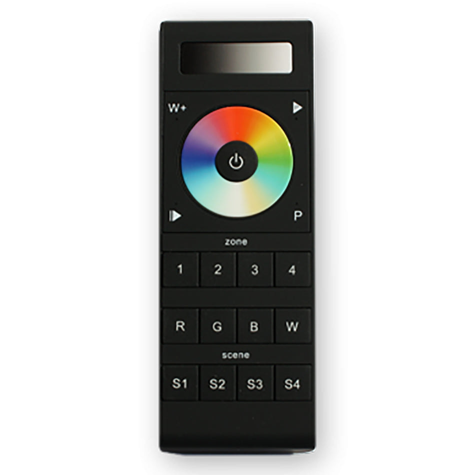 Lunasea - RGBW Handheld 4-Zone Controller - Color Wheel, 4 Memories, Batteries & Holder — Quality Boat Parts